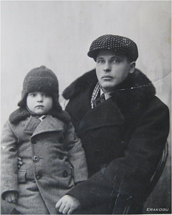 Arnold Kallaste poeg Kaljuga 1935. aastal