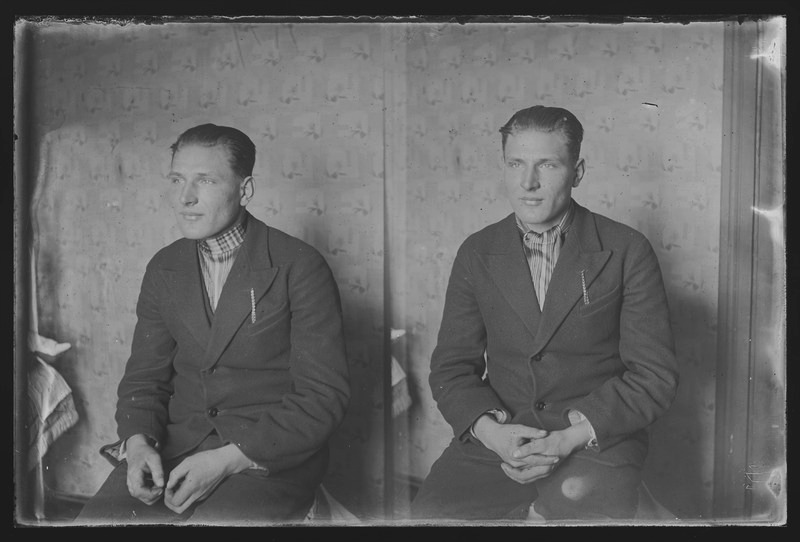 Milbert Pilv. Klaasnegatiivile pildistas Arthur Pilv. Foto: Võrumaa muuseum