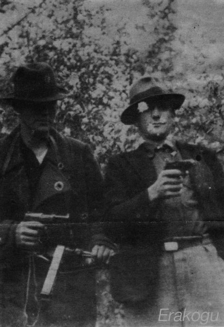 Simo Pihlapuu (vasakul) ja Heino Uibo 1949. a.