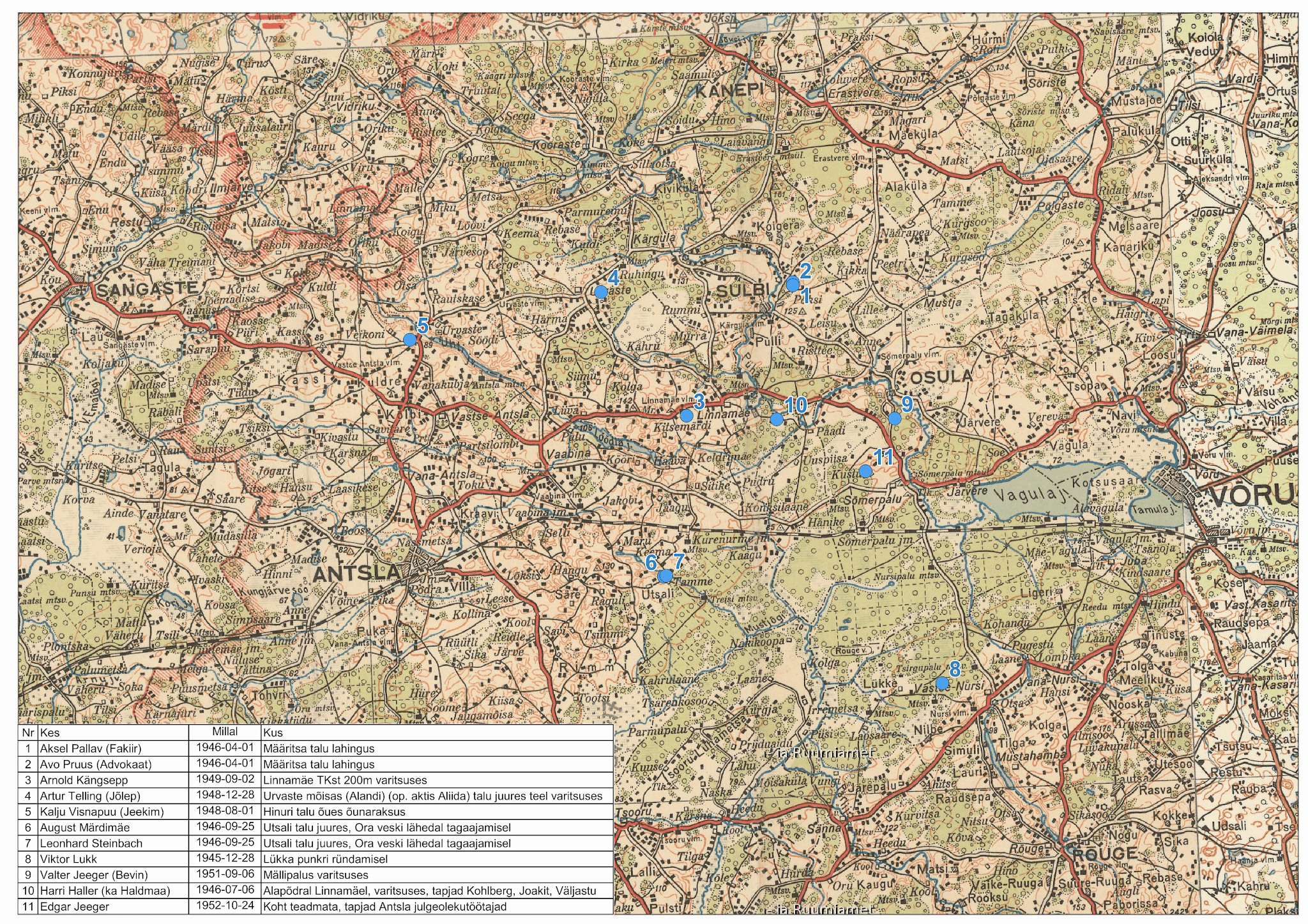 LANGENUD METSAVENNAD