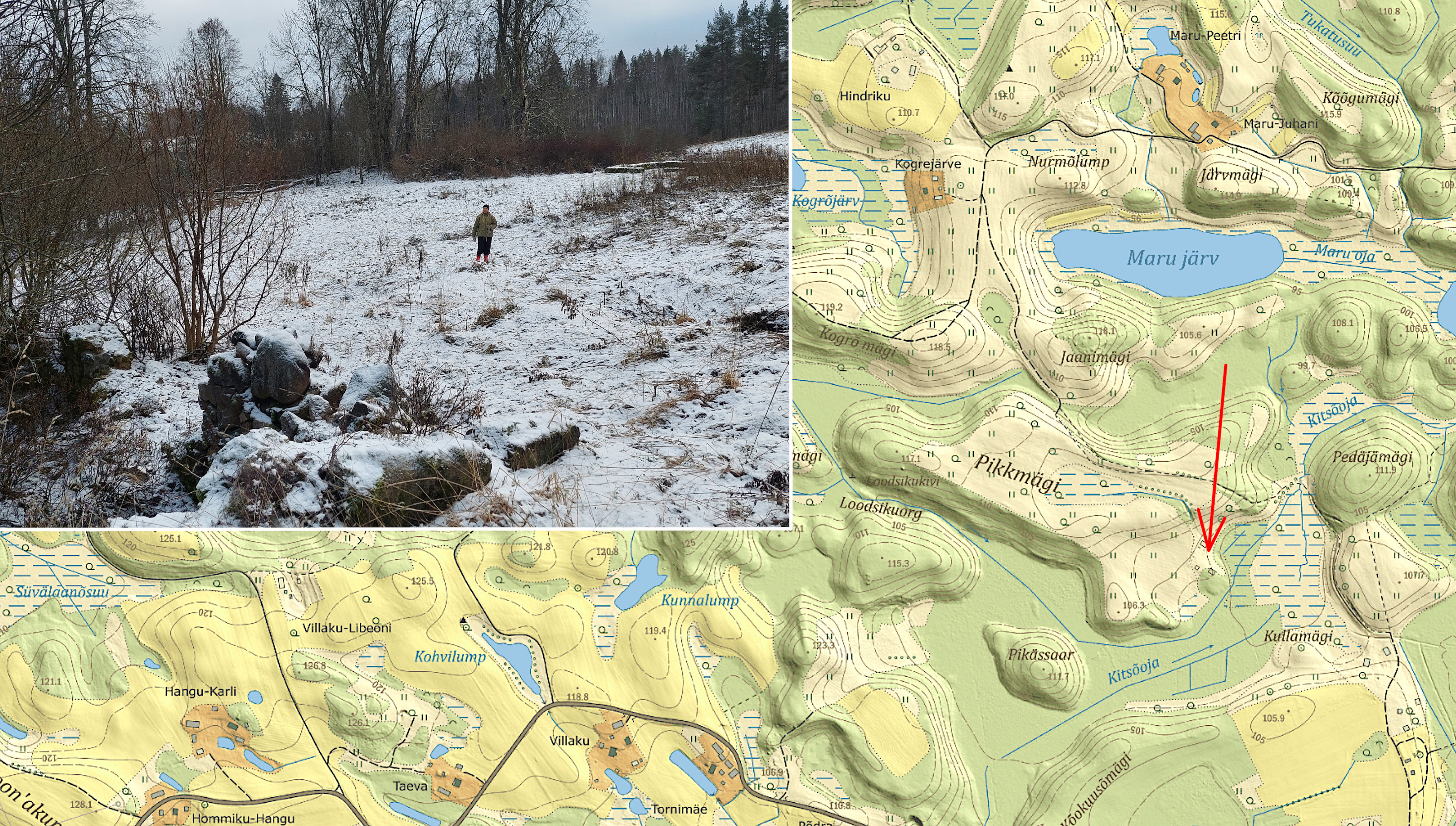 Robert Heeska elupaiga Kulli talu varemed.